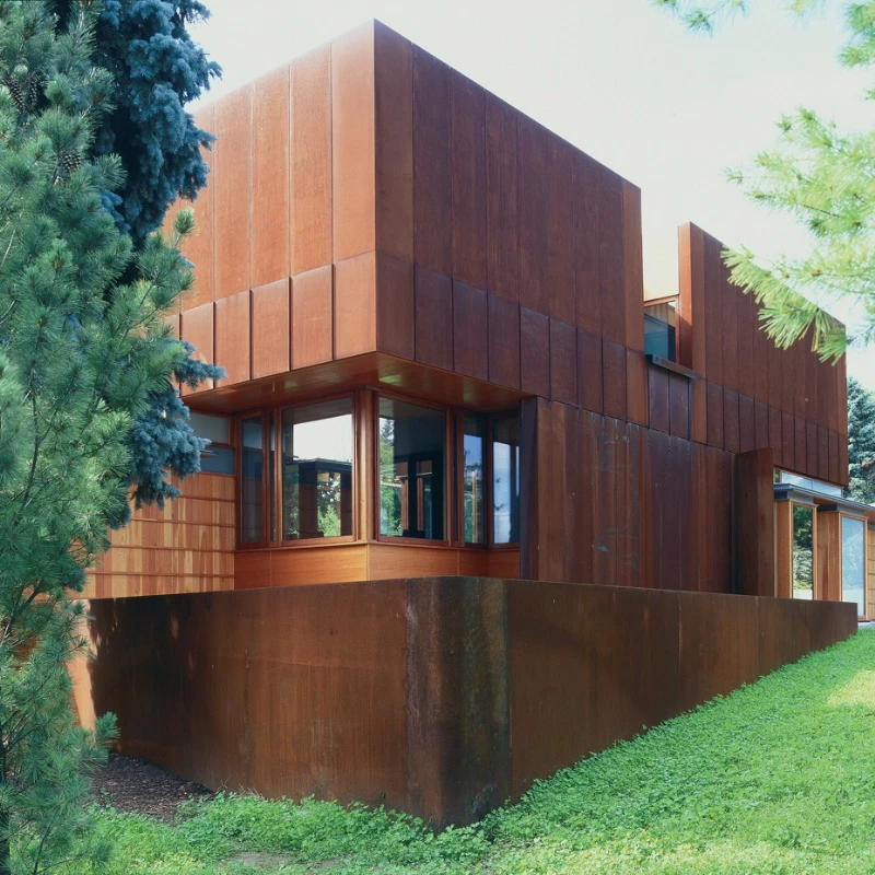 Weathering steel house4 Weathering steel house4